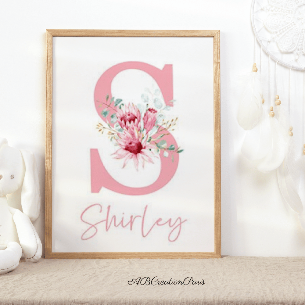 Affiche enfant prénom personnalisé