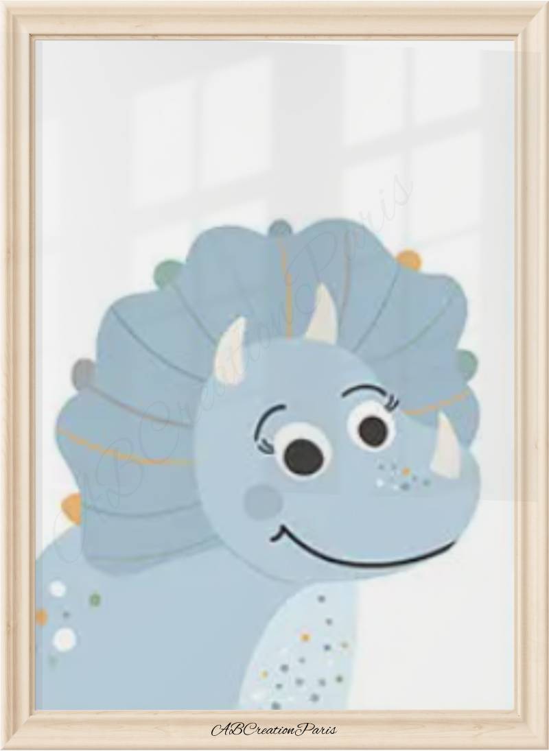tableau bebe dinosaure