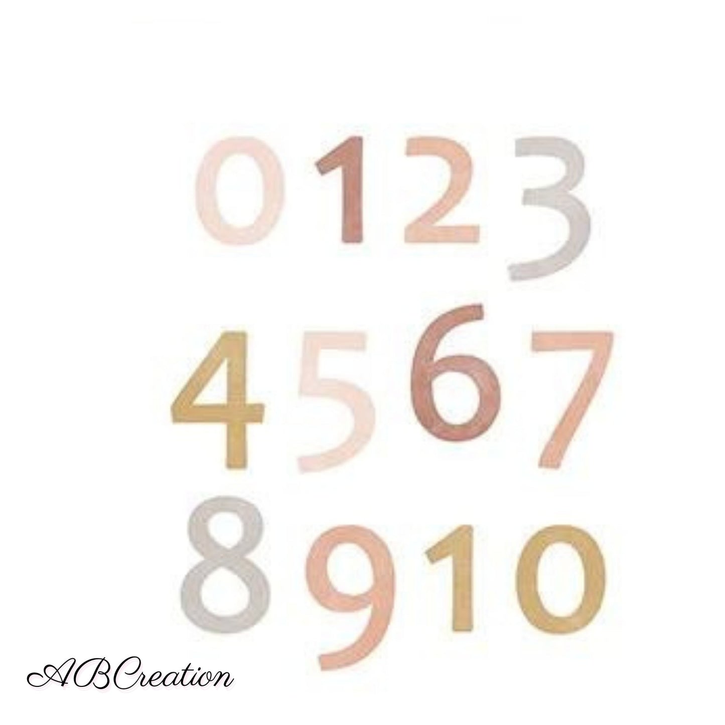 affiche chambre enfant nombre de 1 a 10