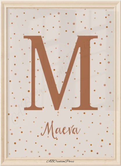 deco terracotta chambre bébé personnalisée