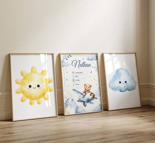 Meerestiere Poster - Kinderzimmer
