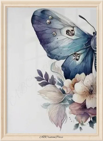 Affiche Papillon Violet - Déco Chambre Personnalisé