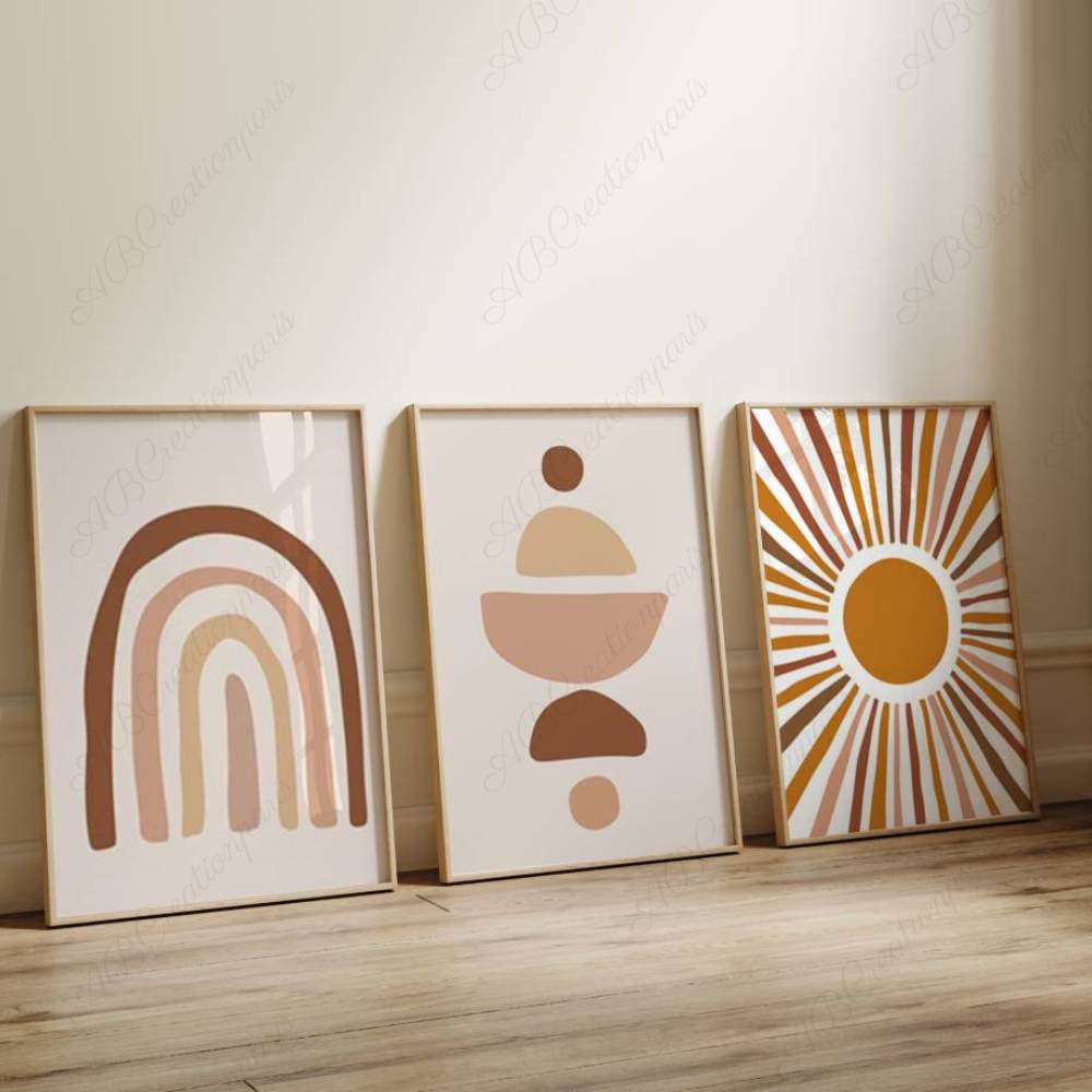 Affiche murale terracotta chambre enfant 