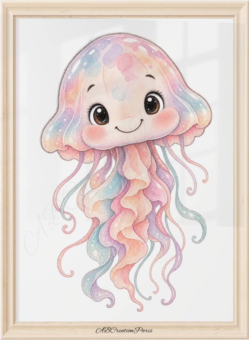 Meerestiere Poster - Kinderzimmer