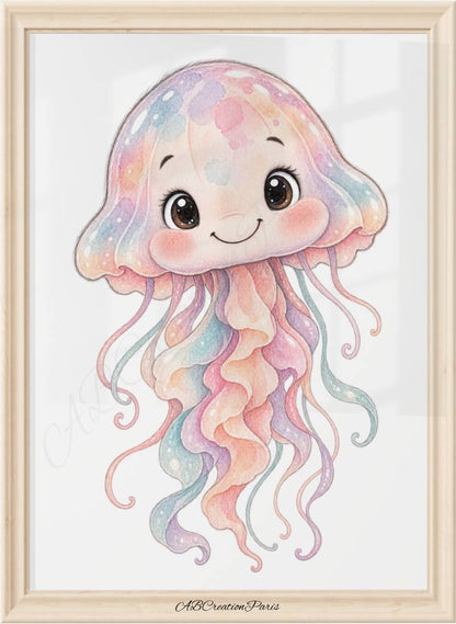 Meerestiere Poster - Kinderzimmer