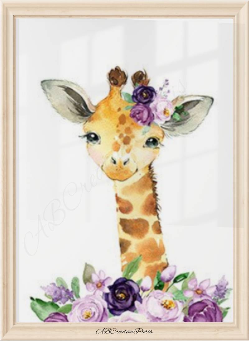 poster kinderzimmer - Savanne für Mädchen