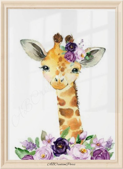 poster kinderzimmer - Savanne für Mädchen