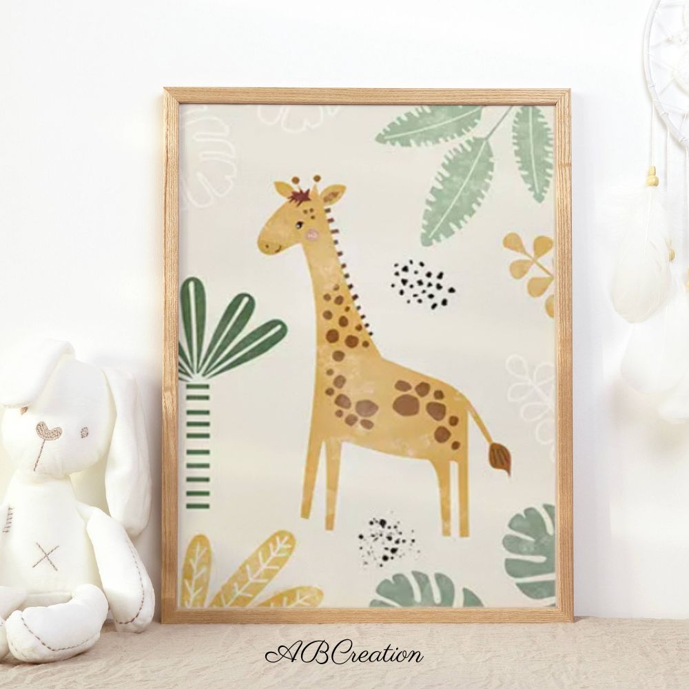 affiche girafe