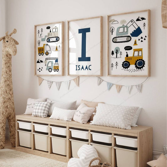 decoration tracteur chambre enfant personnalisé