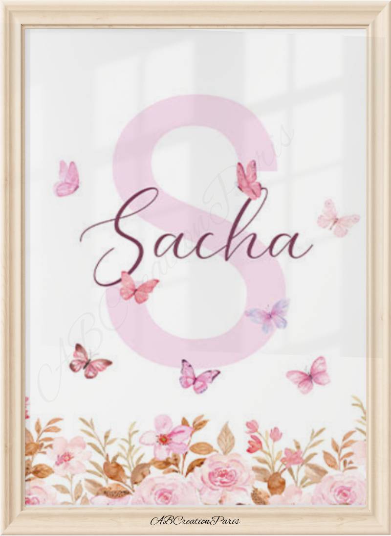 decoration murale papillon chambre fille