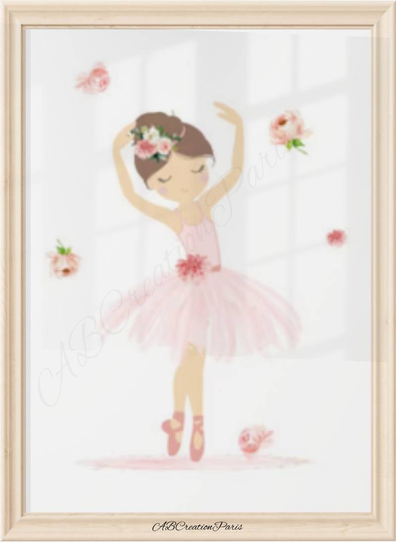 poster danseuse pour chambre bébé fille