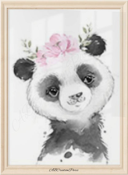 Personalisierte Safari-Bilder für das Mädchenzimmer