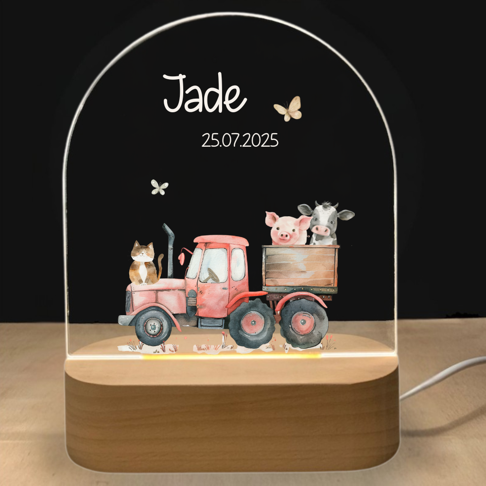 Veilleuse bébé thème animaux de la ferme