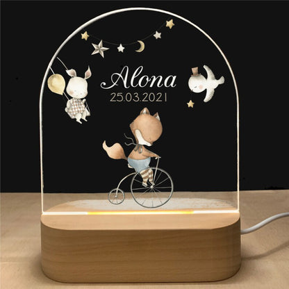 Lampe led personnalisé chambre bébé et enfant 
