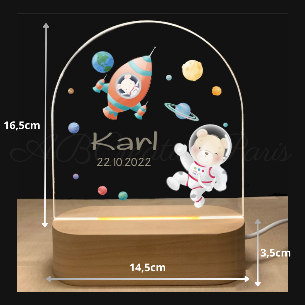 Nachtlicht Weltraum Astronaut für Kinder