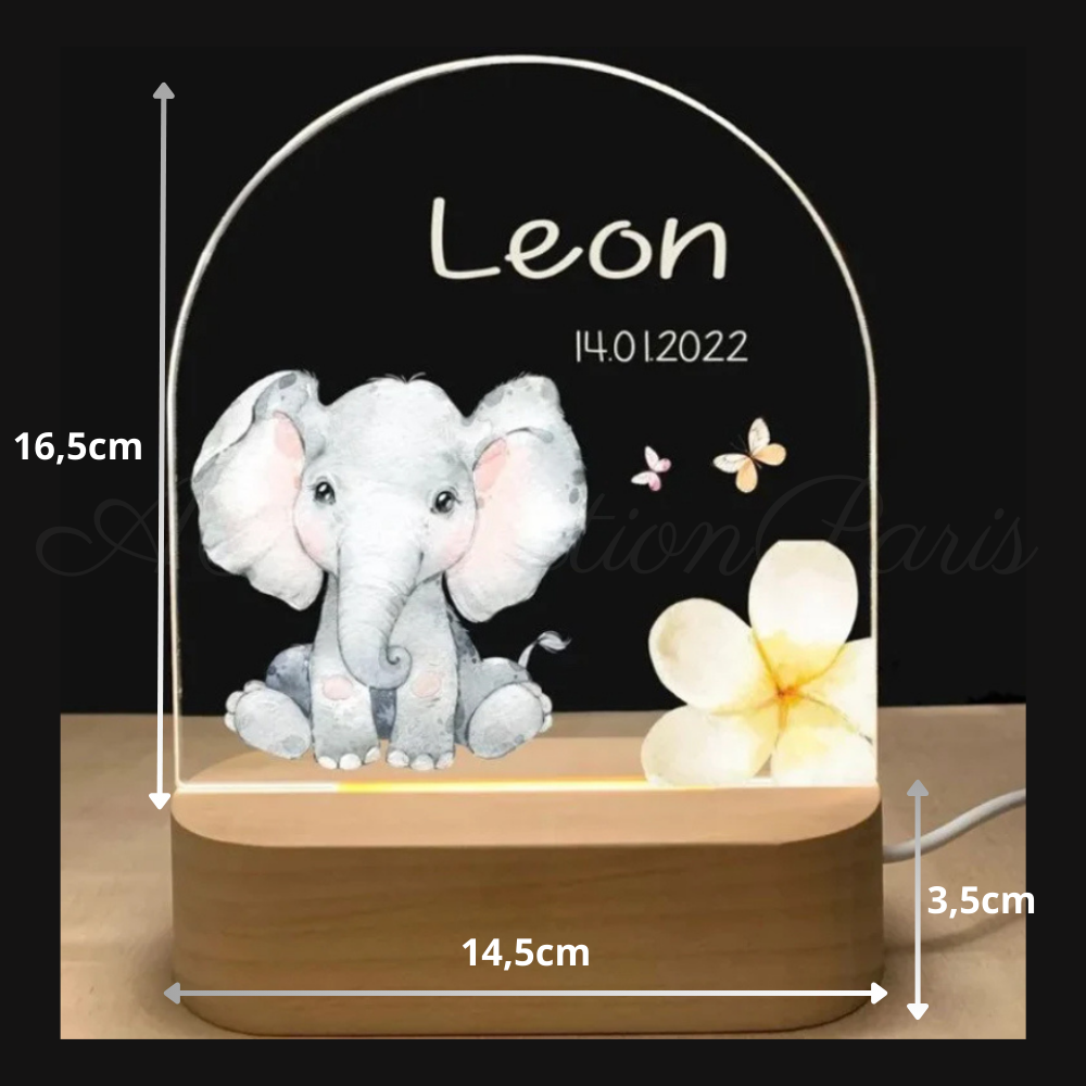 Nachtlicht Elefant - Geschenk Tiere der Savanne