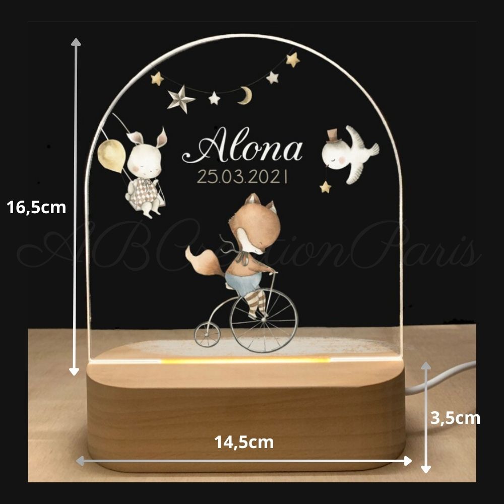 Personalisierte Nachtlampe mit Name 