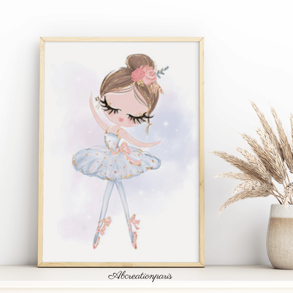 affiche chambre bebe fille theme danse 