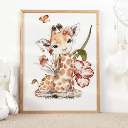 decoration chambre bebe girafe