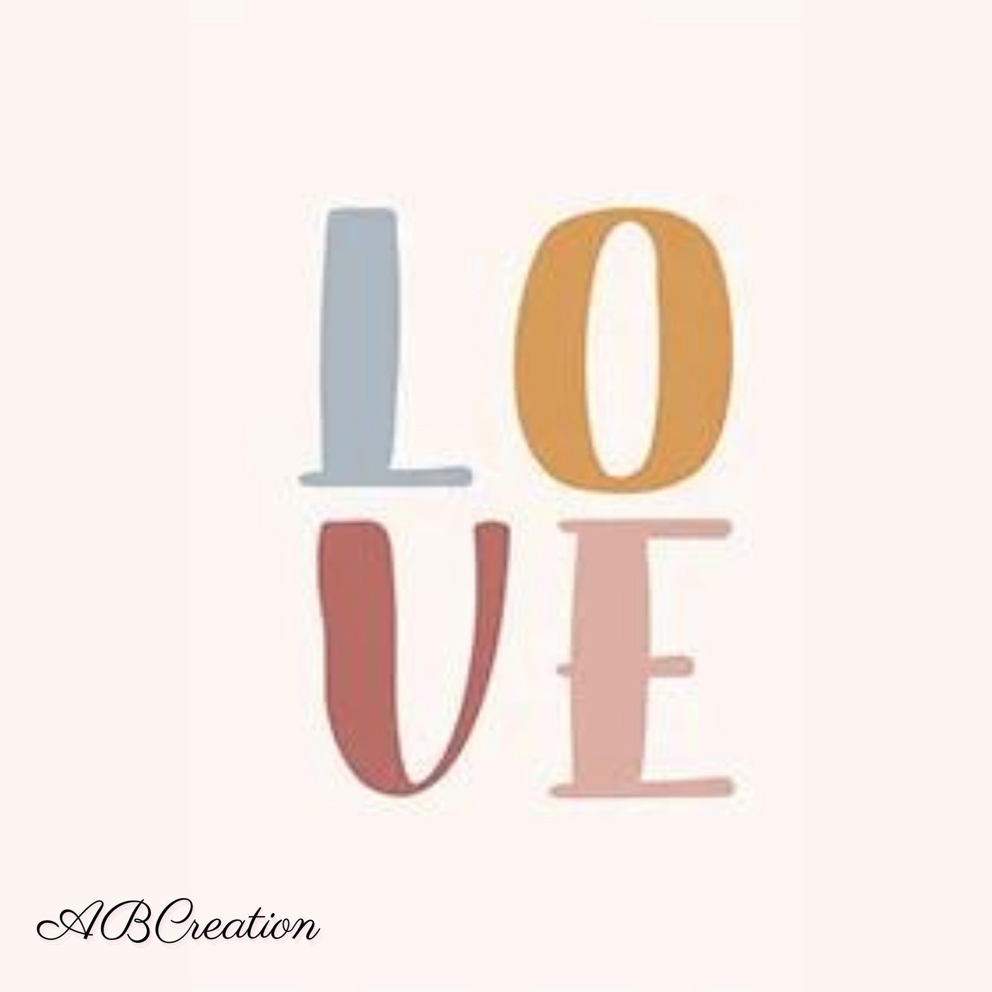 affiche avec ecrit LOVE 