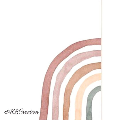 affiche pastel arc-en-ciel