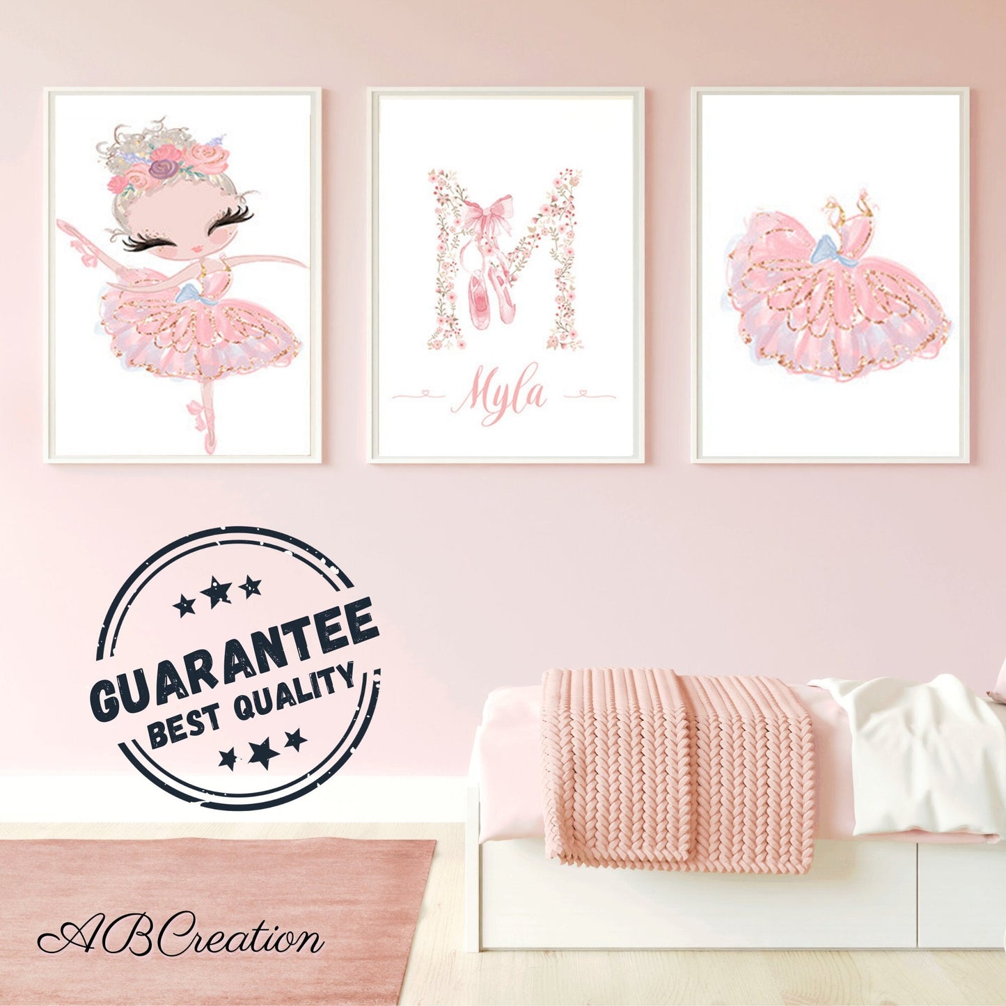 Set 3 affiches Danseuse Ballerine