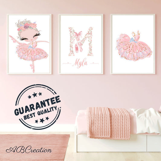 Set 3 affiches Danseuse Ballerine