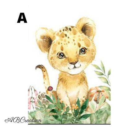 affiche lionceau pour chambre bébé