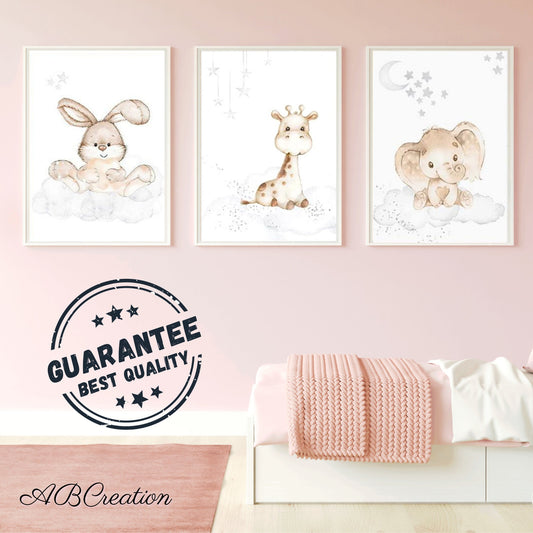 Neutrale Wanddekoration für Babyzimmer