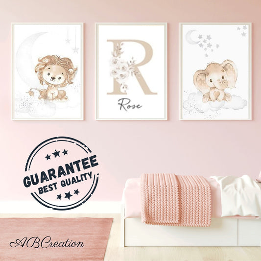 Neutrale Wanddekoration für Babyzimmer