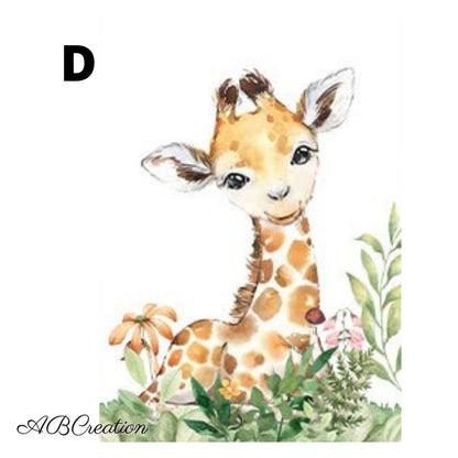affiche girafe pour chambre bébé