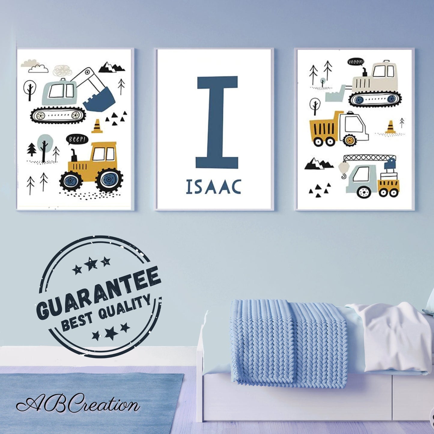  Babykamer Tractor Thema Decoratie voor Babyjongen