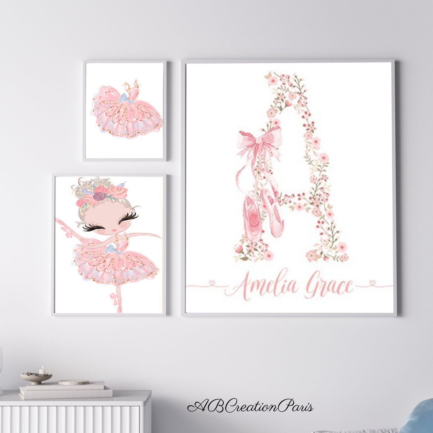 Set 3 affiches Danseuse Ballerine